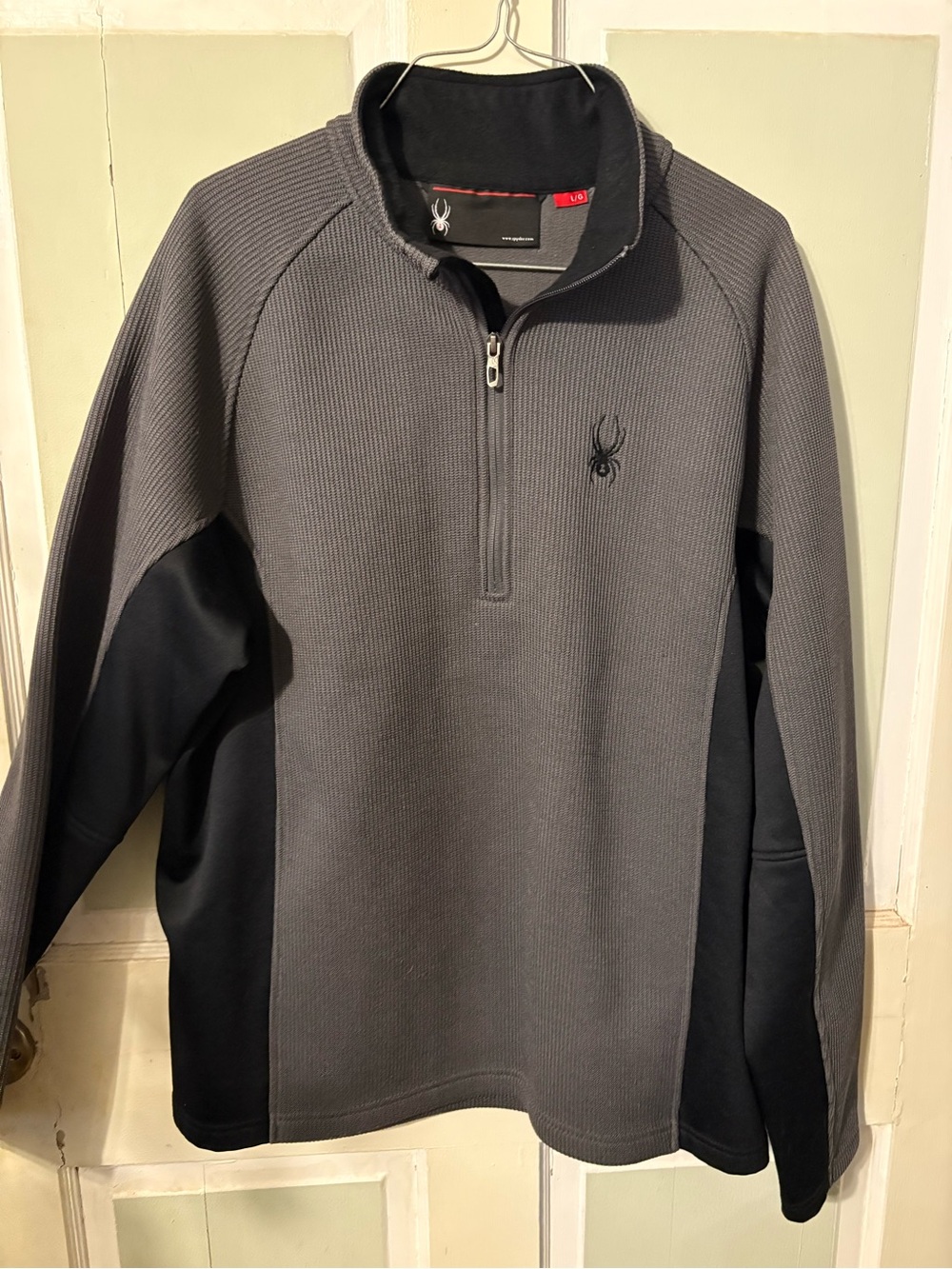 Spyder Men’s Gray Quarter-Zip Sweater